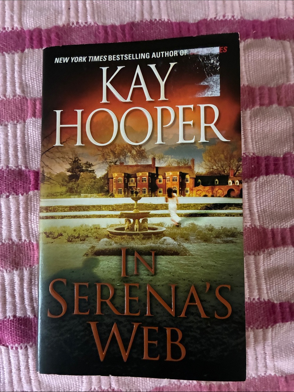 Kay Hooper "In Serena's Web" Paperback Book with Brown/Orange Cover